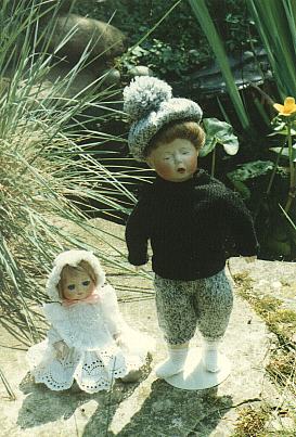 Heubach 7761 und Horsman Tiny Babe  - Reproduktionen von Barbara Benken