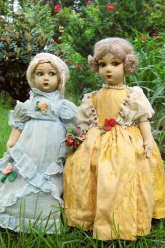 Zwei antike Lenci-Puppen